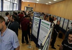 Lively activity at the 2012 poster session as part of the evaluation by an external committee